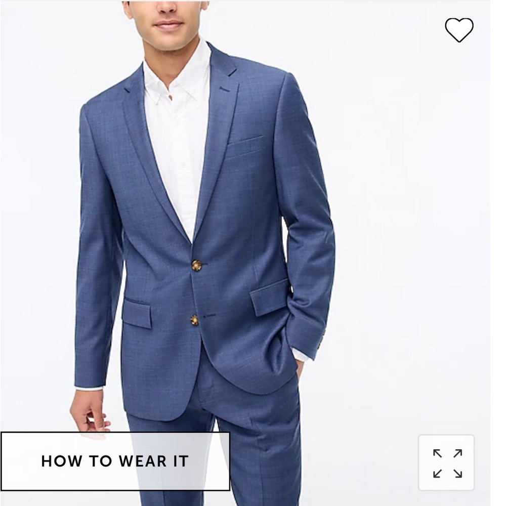J. Crew men’s Slim Thompson Suit 46R